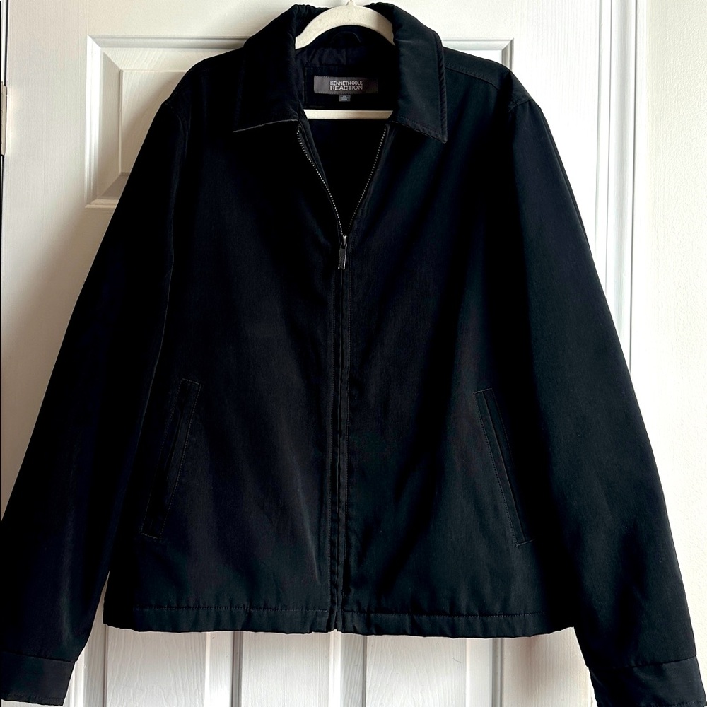 Kenneth Cole Reaction Men's Black Lightweight Zip Jacket Size XL